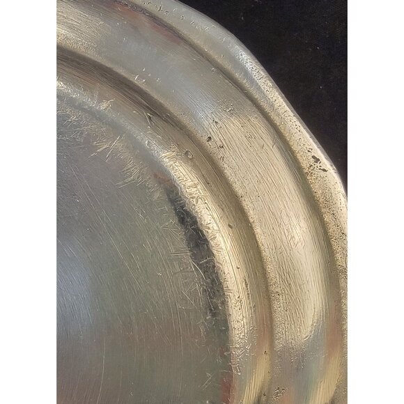Antique 19th Century Continental Pewter Plate - Picture 9 of 12